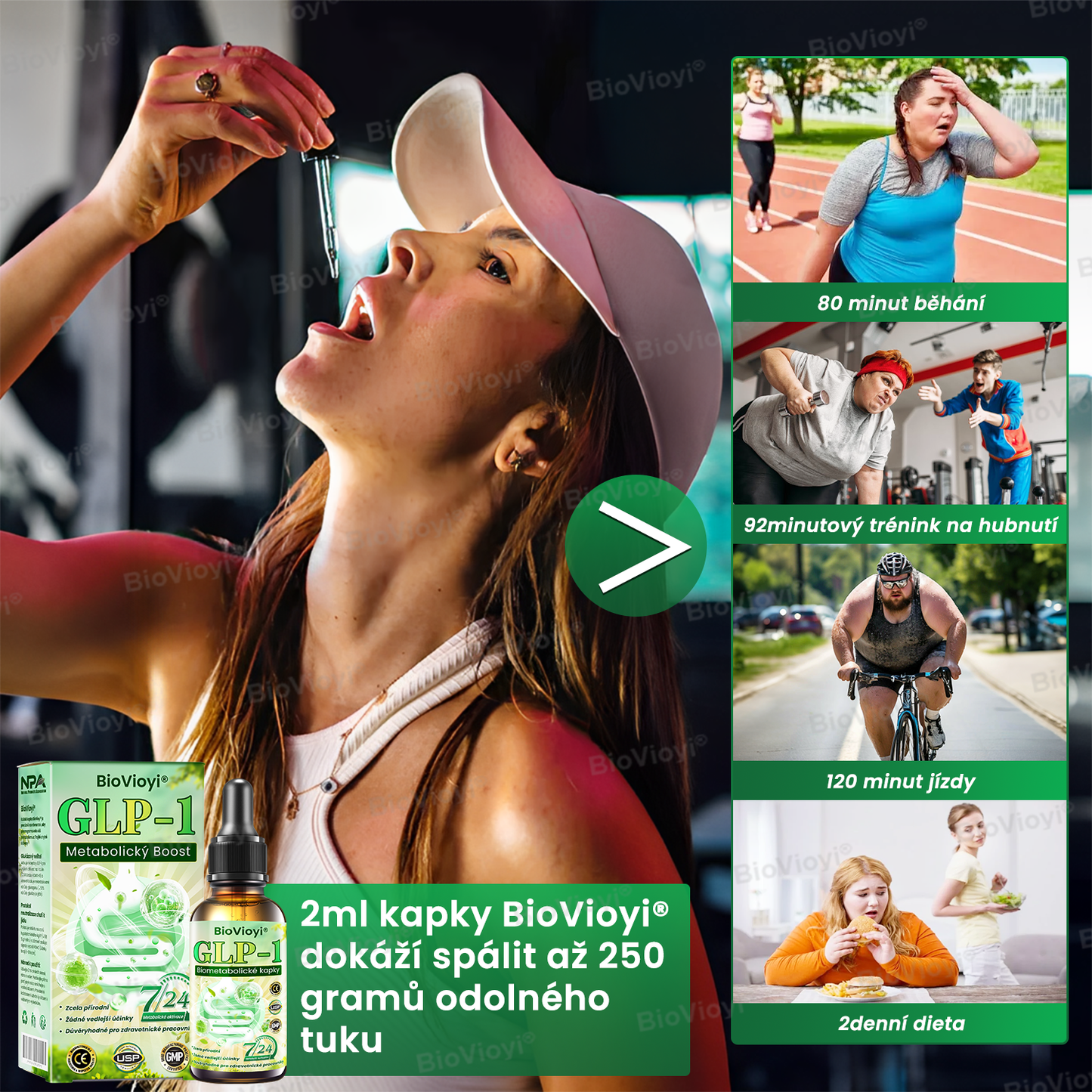 🍏BioVioyi® GLP-1 Metabolický Boost 🏆(Potravinářský spalovač tuku – vyvinutý Společností pro výzkum obezity)