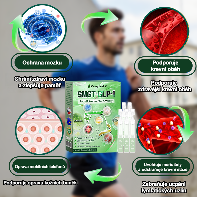 👩‍⚕️Klinicky ověřeno | CrazyLeaf® SMGT-GLP-1 Slim & Vitality – orální roztok proti přebytečné váze, tlaku, cukru, tukové játre, bolestem kloubů, únavě, nízké energii a ochablé pokožce. Lepší zdraví, více energie!