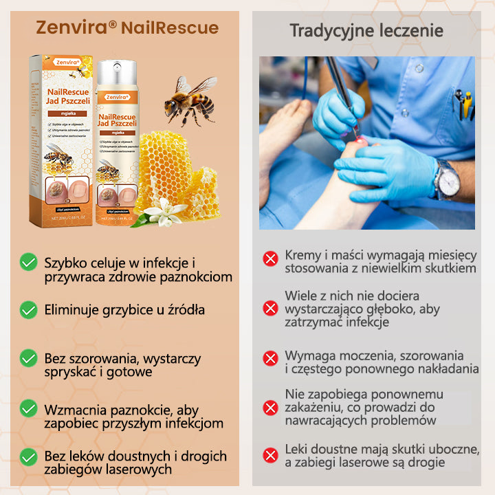【Doporučeno odborníky】💛💛Zenvira® NailRescue Přírodní Sprej — ✅ Prokázaná účinnost proti lámavosti a žloutnutí nehtů během 7 dní!